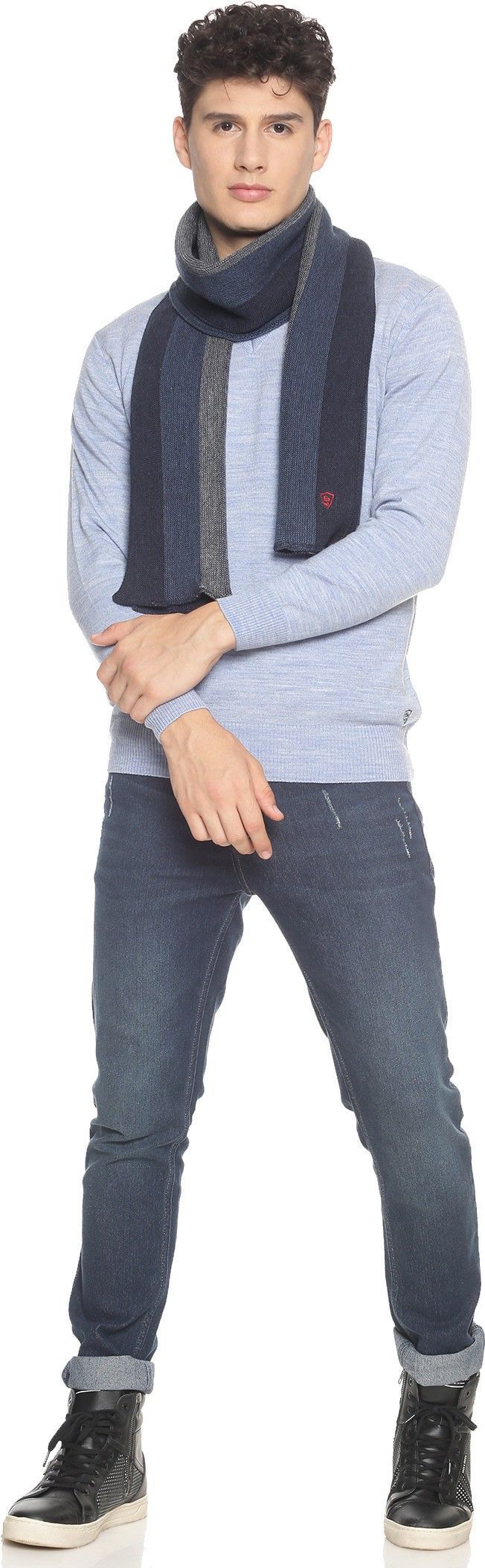 Jollyy Striped Men Muffler-picture-29