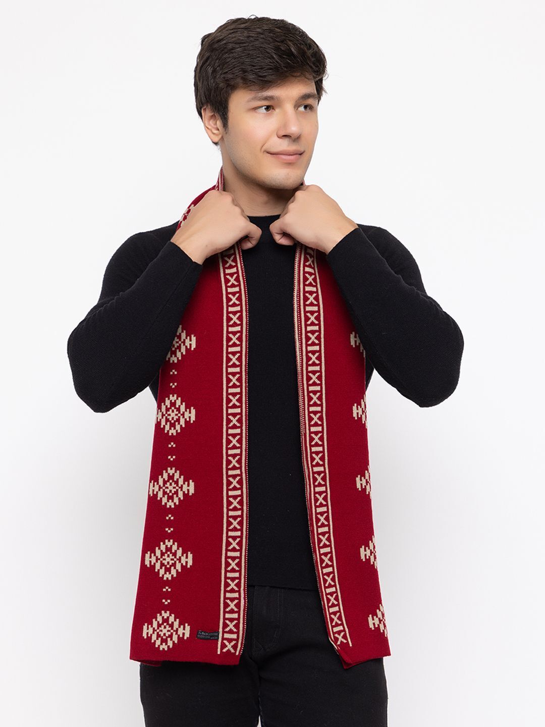Jollyy Self Design Men Muffler-picture-20