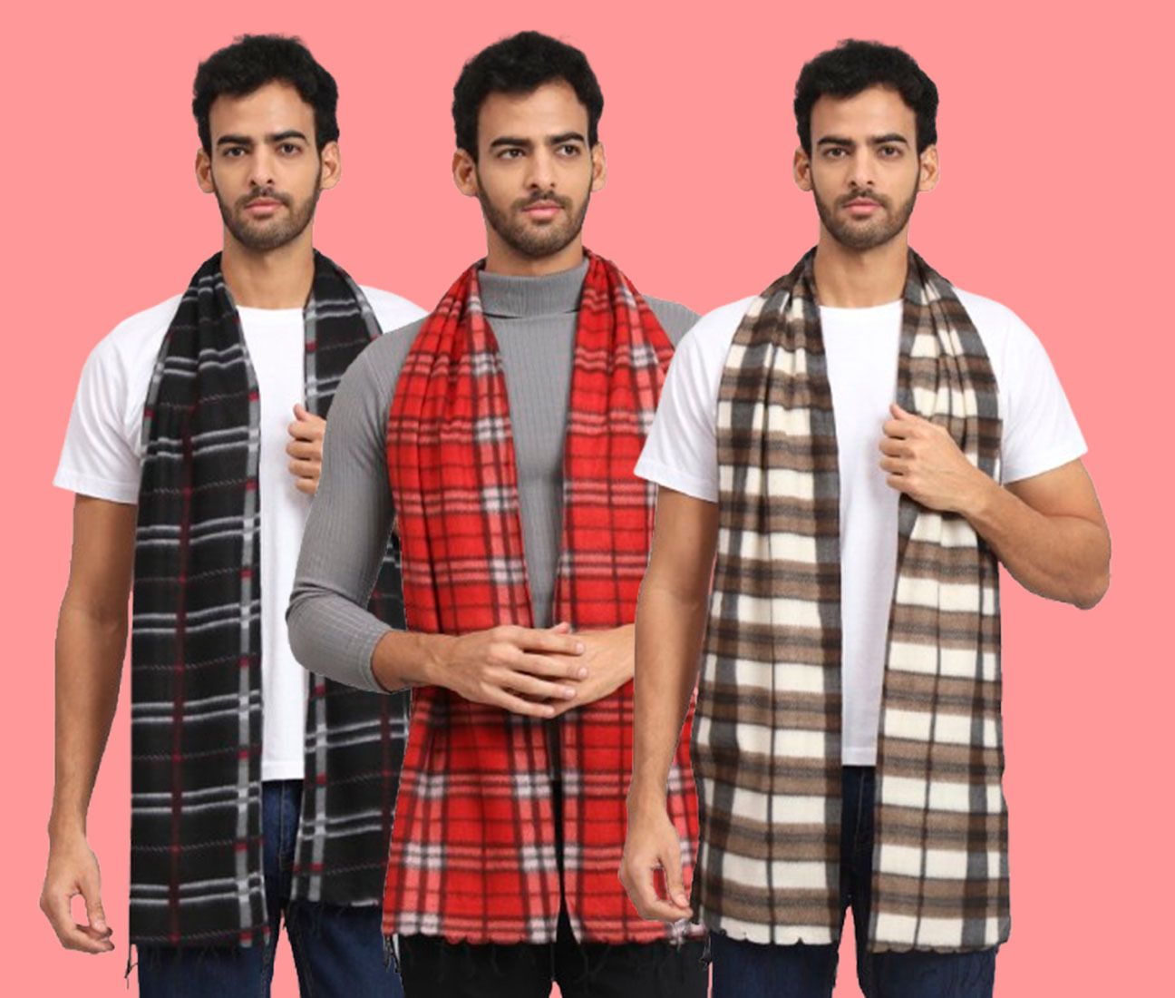 Fit N Fame Checkered Men Muffler-picture-24