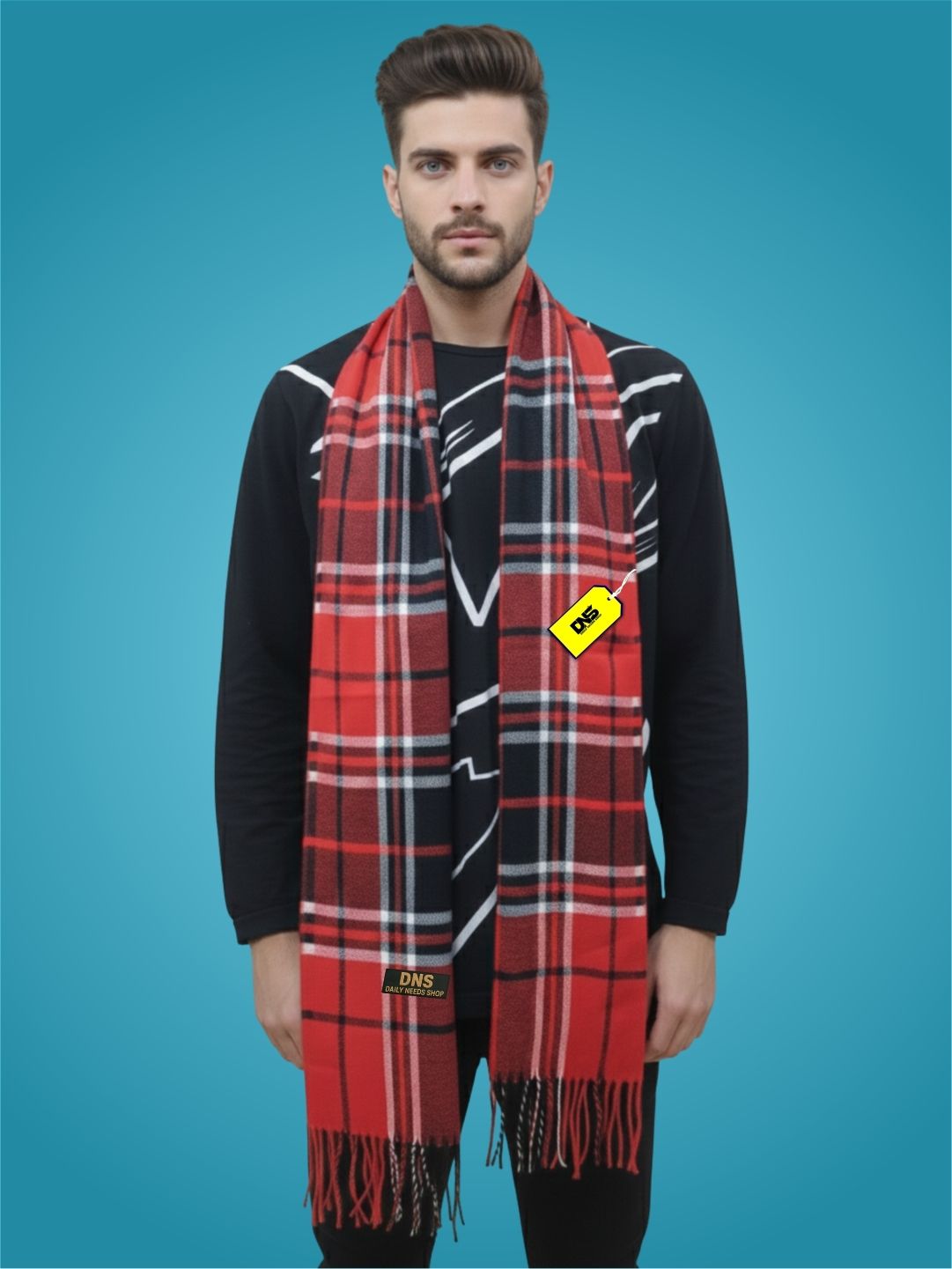 Daily Needs Shop Checkered Men Muffler-picture-34