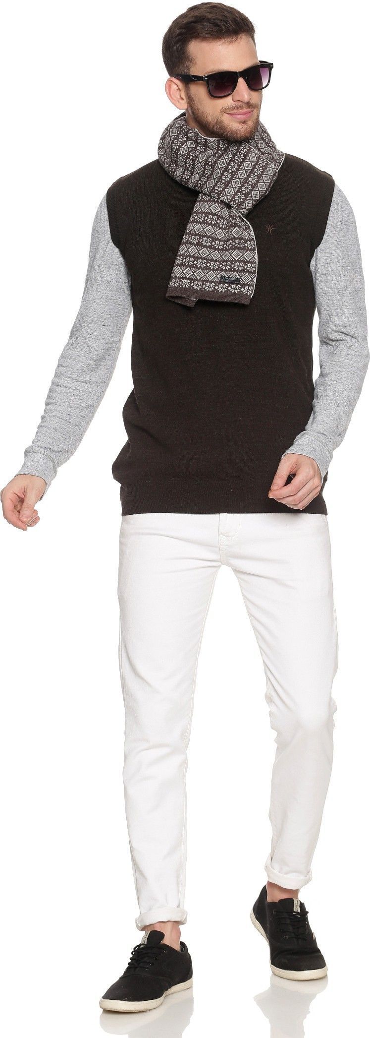 Jollyy Checkered Men Muffler-picture-27