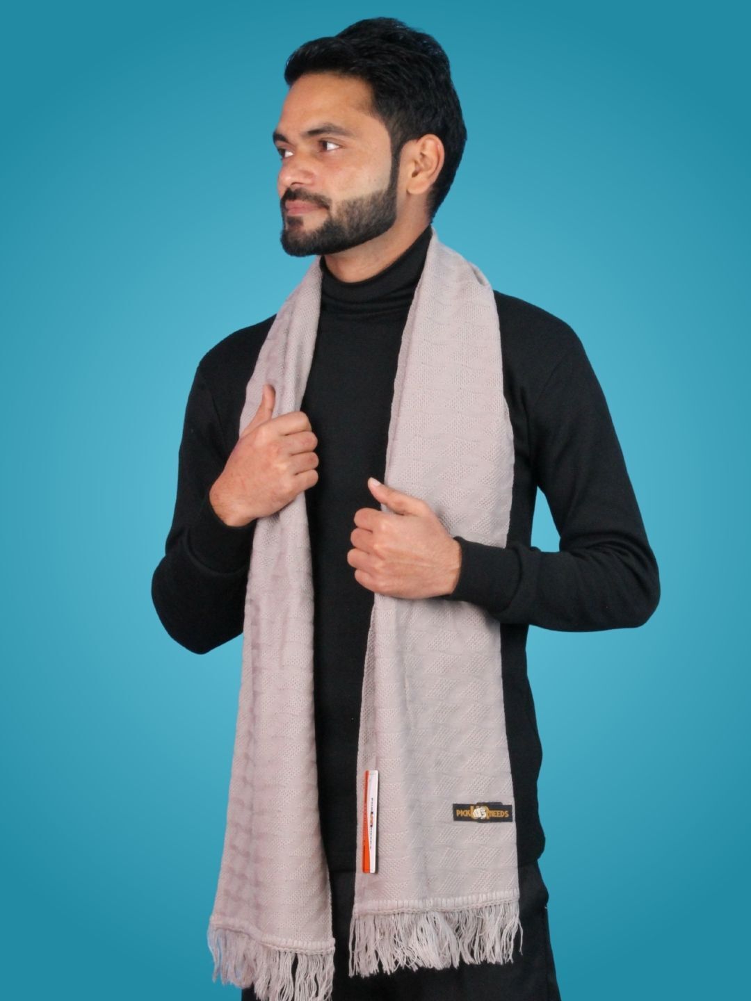 Pick Ur Needs Solid Men Muffler-picture-10