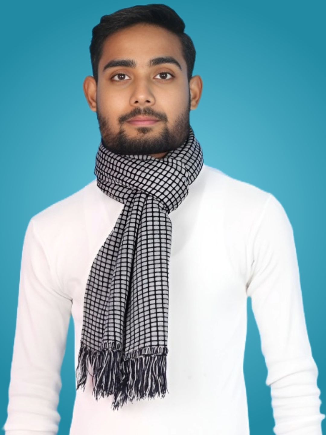 Pick Ur Needs Checkered Men Muffler-picture-41
