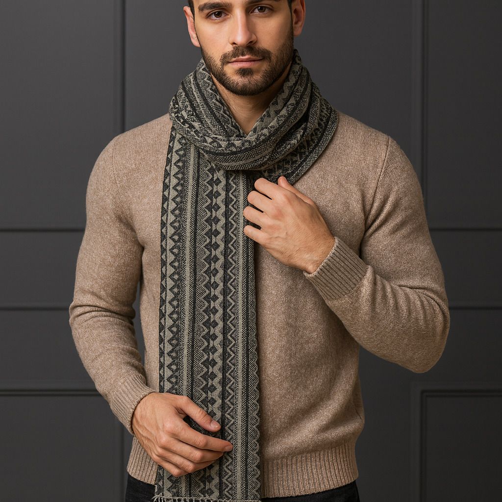 Clothing Zone Self Design Men Muffler-picture-23