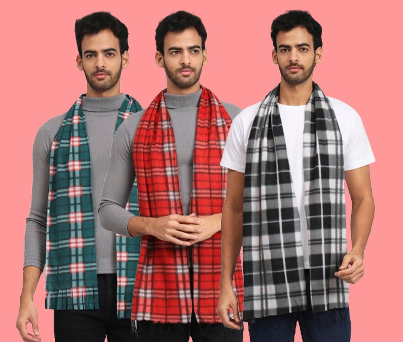 Fit N Fame Checkered Men Muffler-picture-14
