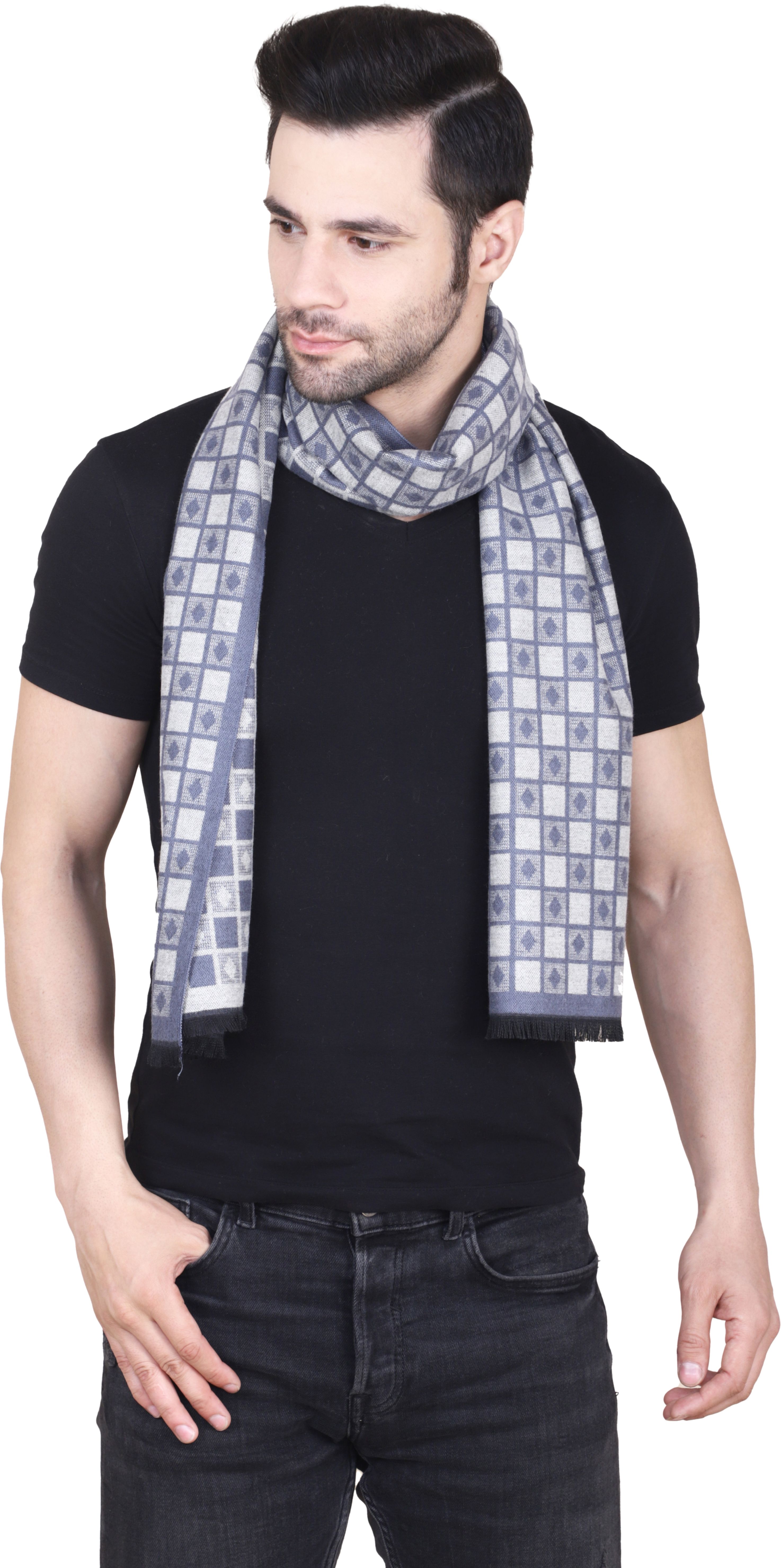Cazzano Checkered Men Muffler-picture-12