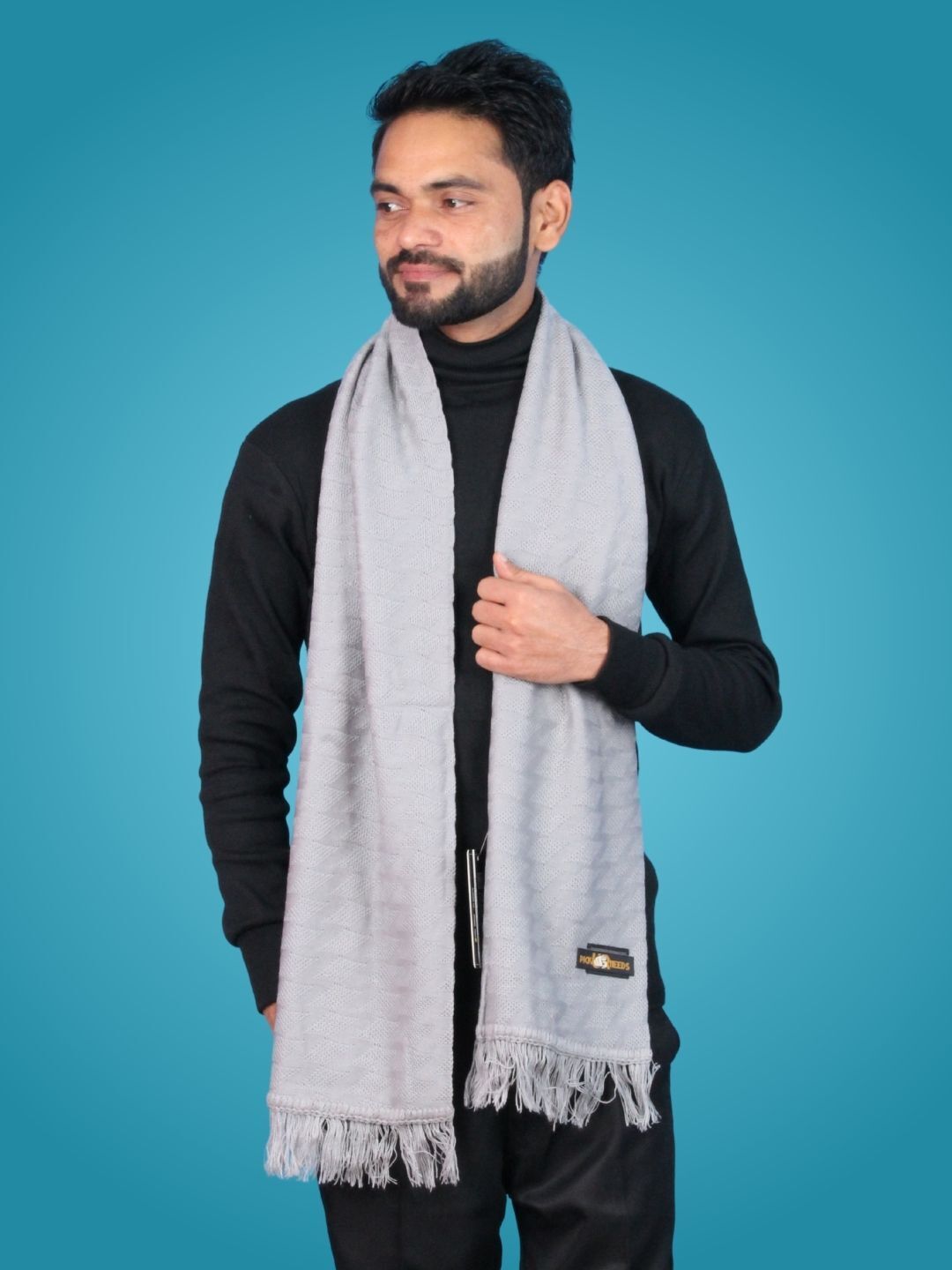Pick Ur Needs Solid Men Muffler-picture-15