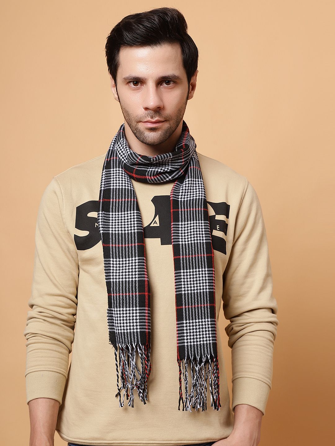 Lebami Checkered Men Muffler-picture-10