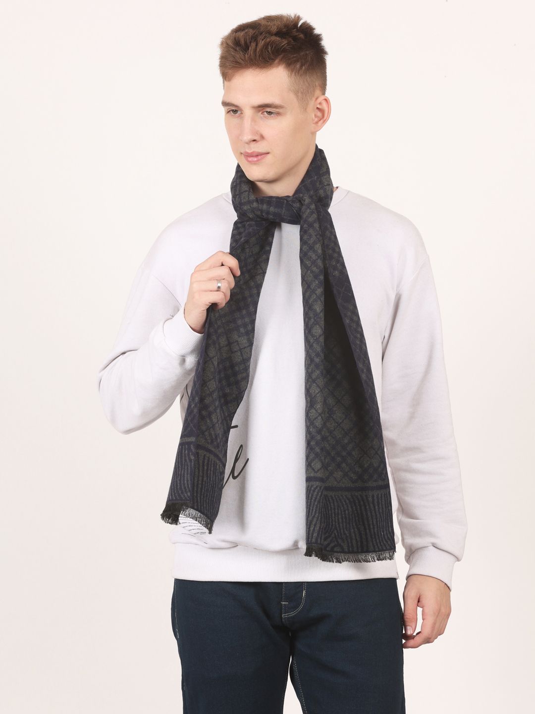 Cazzano Checkered Men Muffler-picture-25