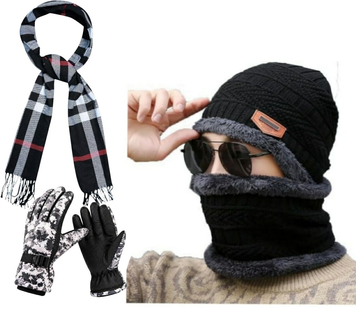 Kh creation1 Self Design Men Muffler-image-31