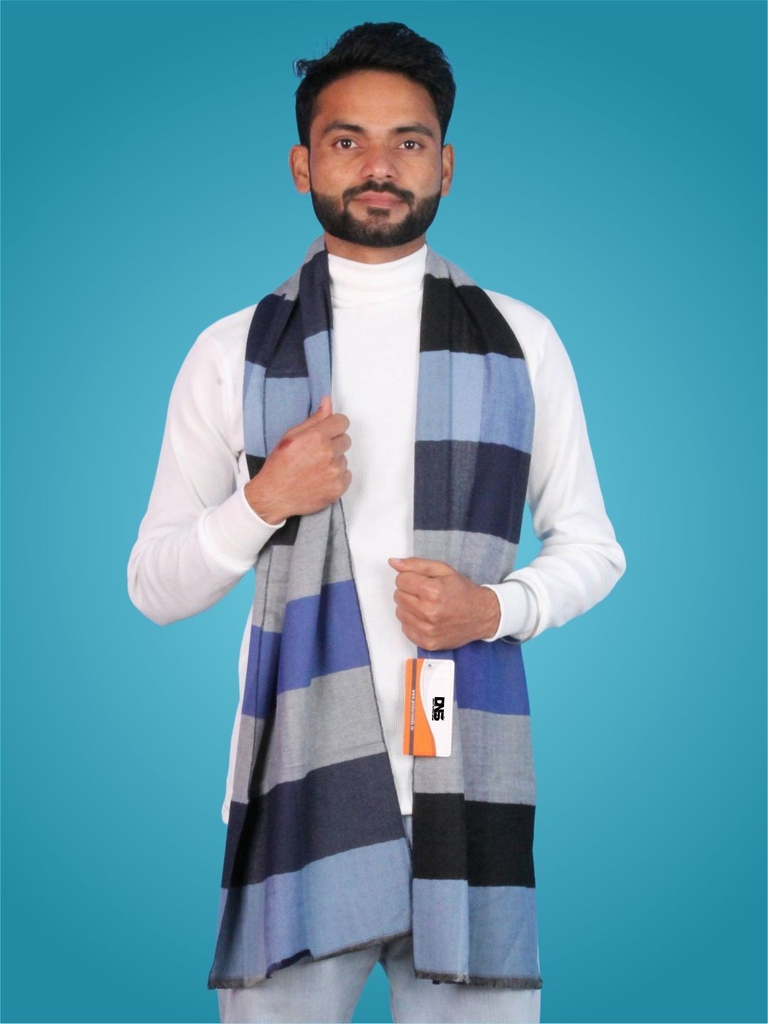 MHAX Striped Men Muffler