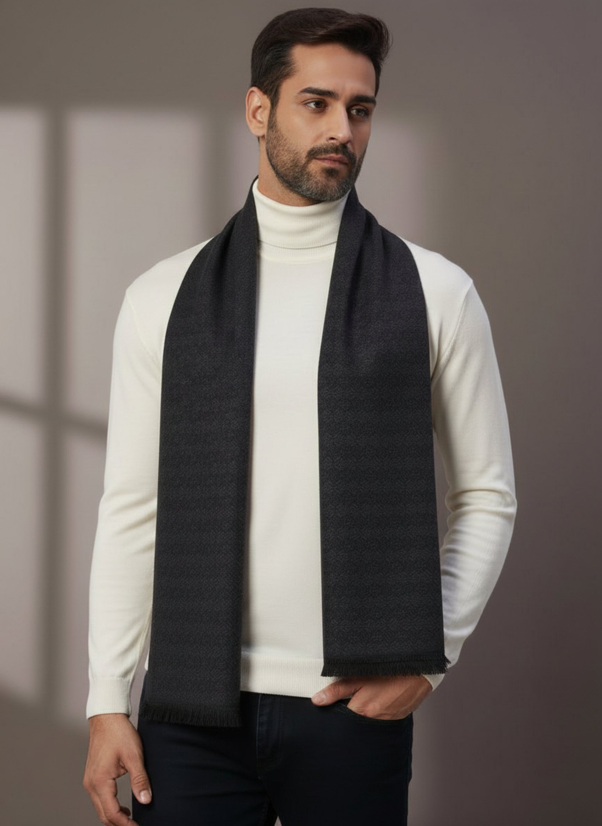 Zamour Geometric Print Men Muffler-picture-41