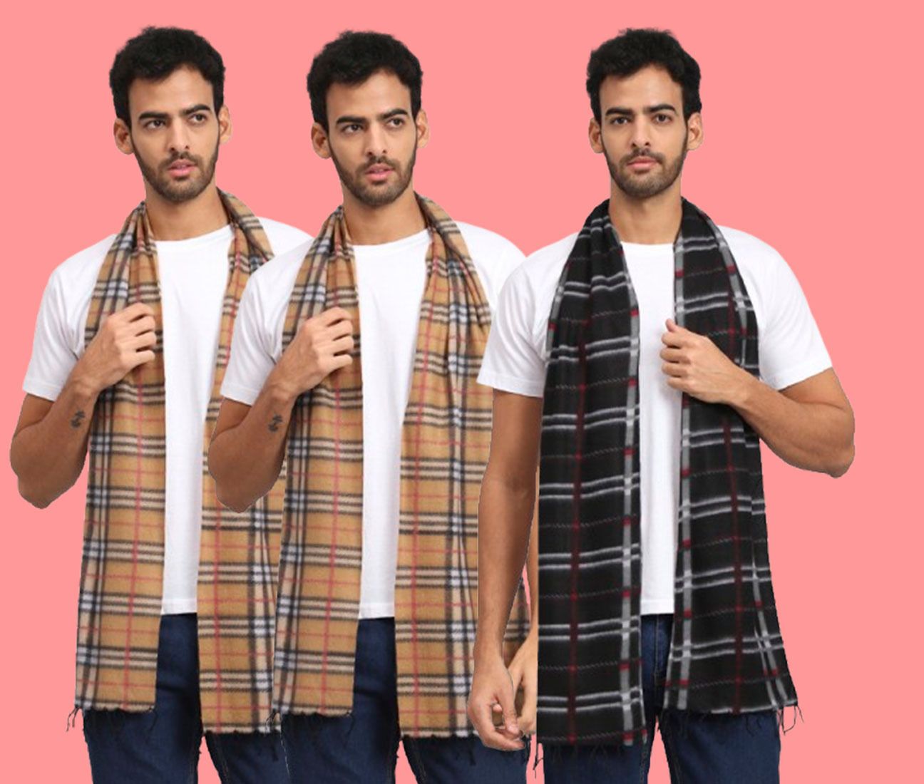 ANIXA Checkered Men Muffler-picture-25