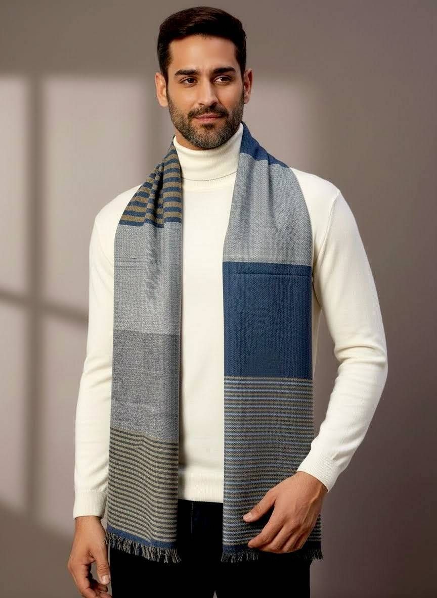 Zamour Geometric Print Men Muffler-picture-42