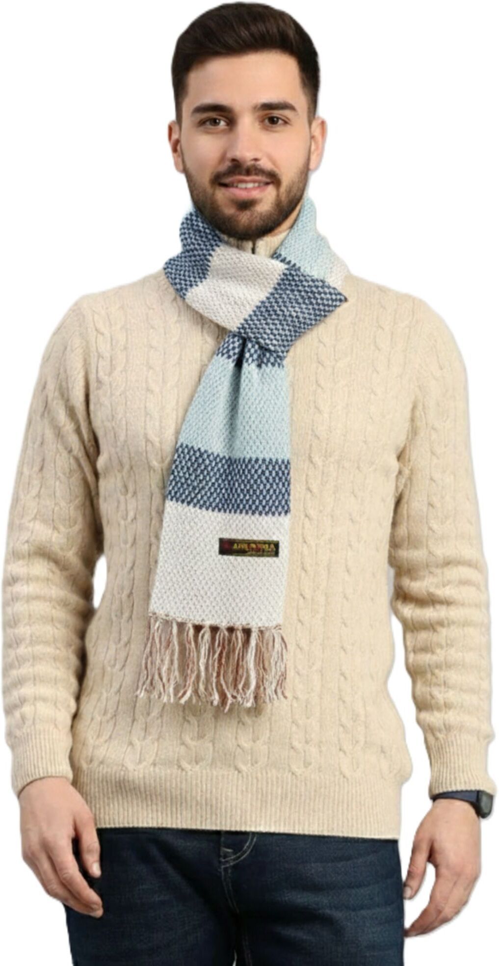 Indus Cloud Solid Men Muffler-picture-25