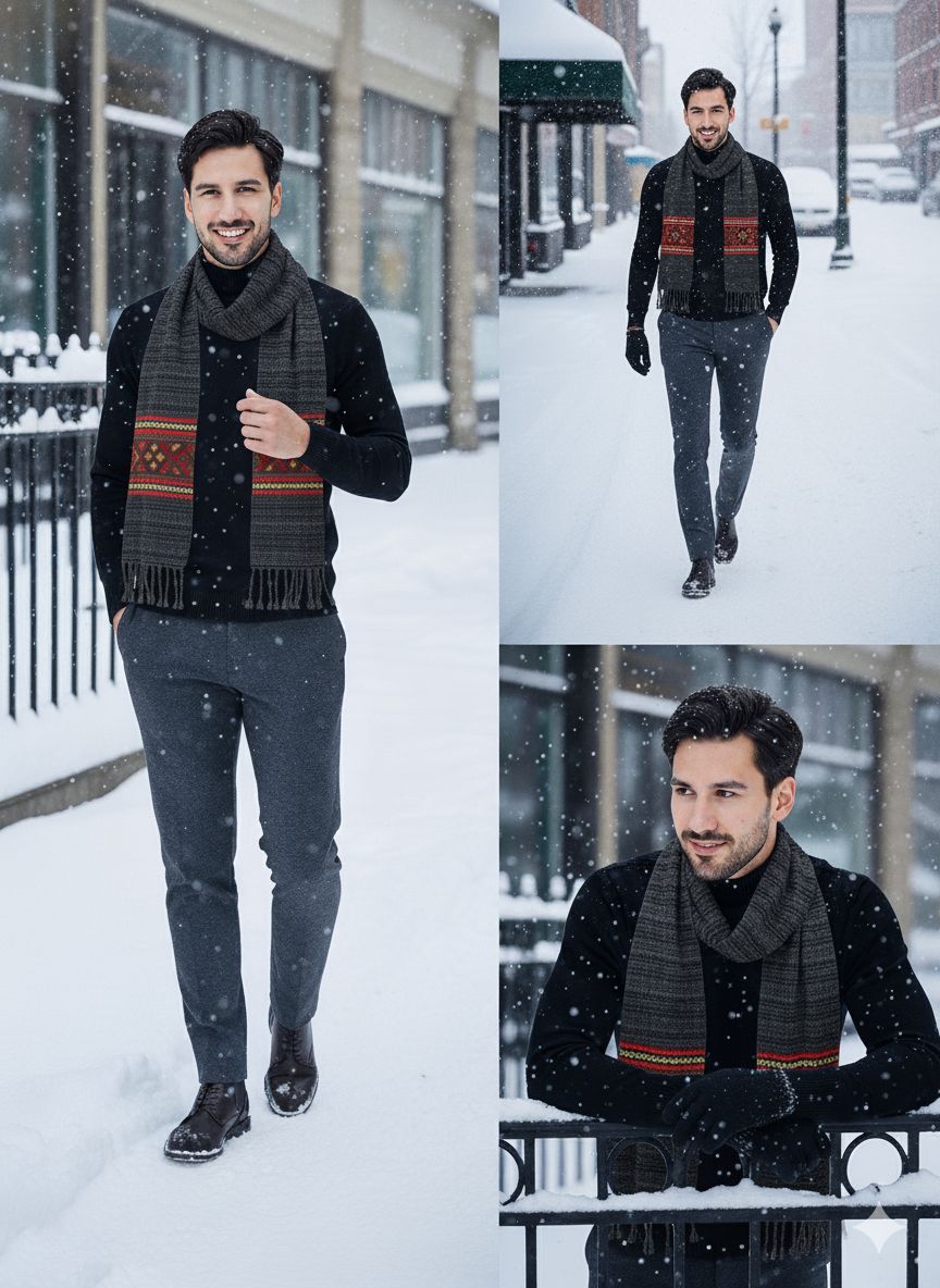 FASHLOOK Solid Men Muffler-picture-12