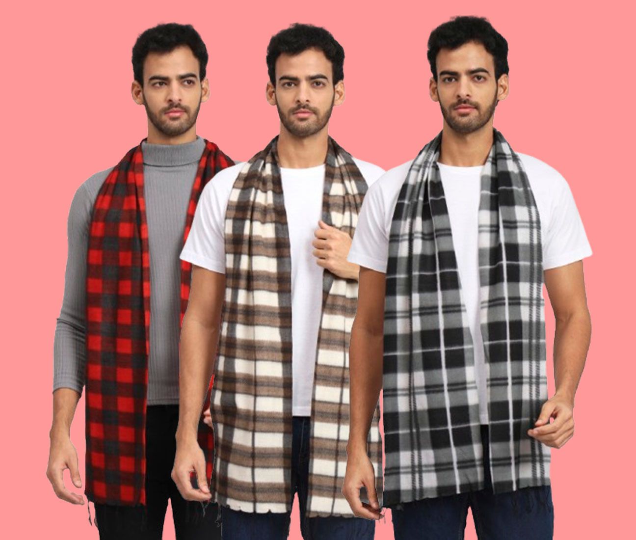 ANIXA Checkered Men Muffler-picture-34