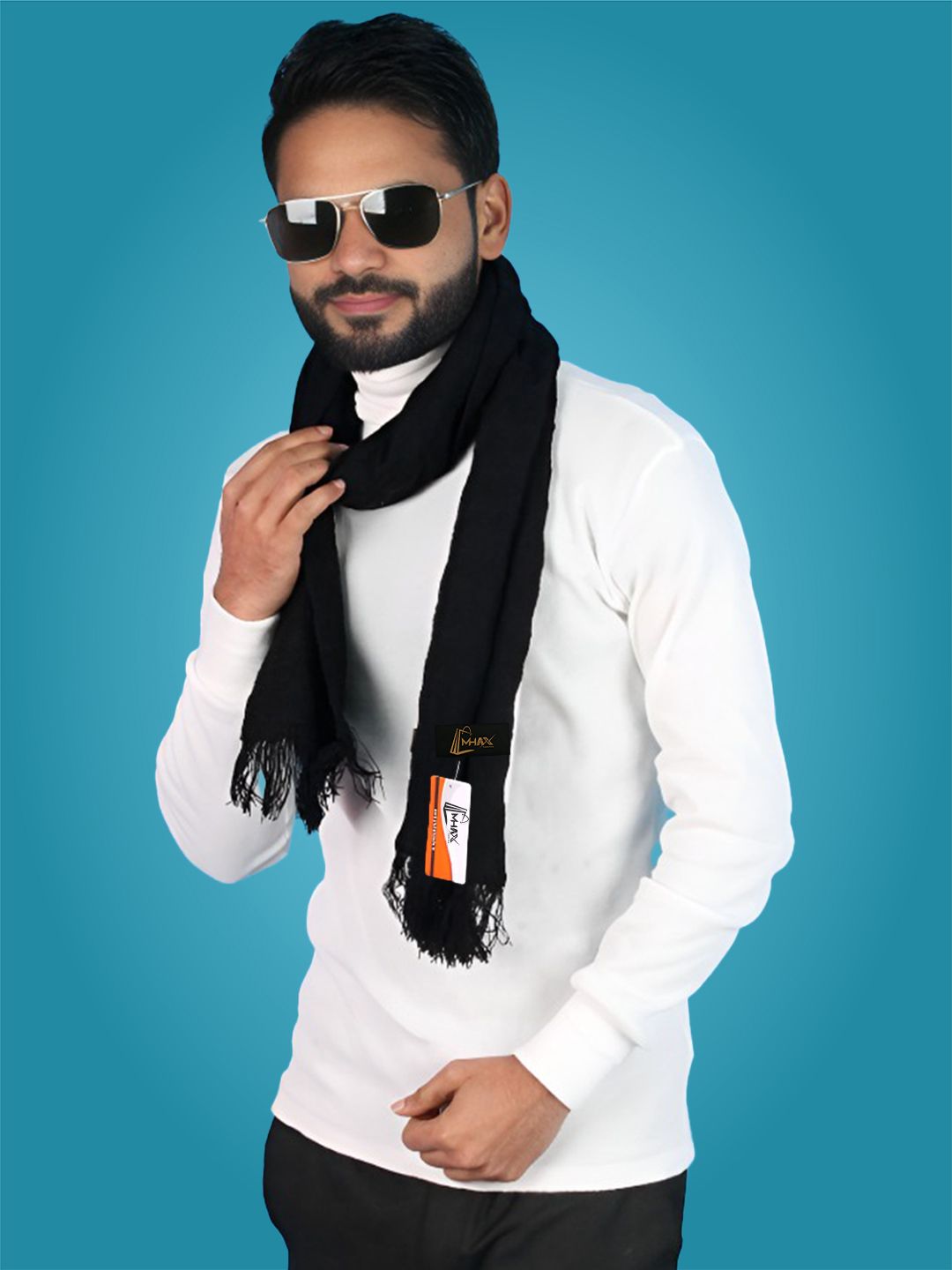 MHAX Solid Men Muffler-picture-26