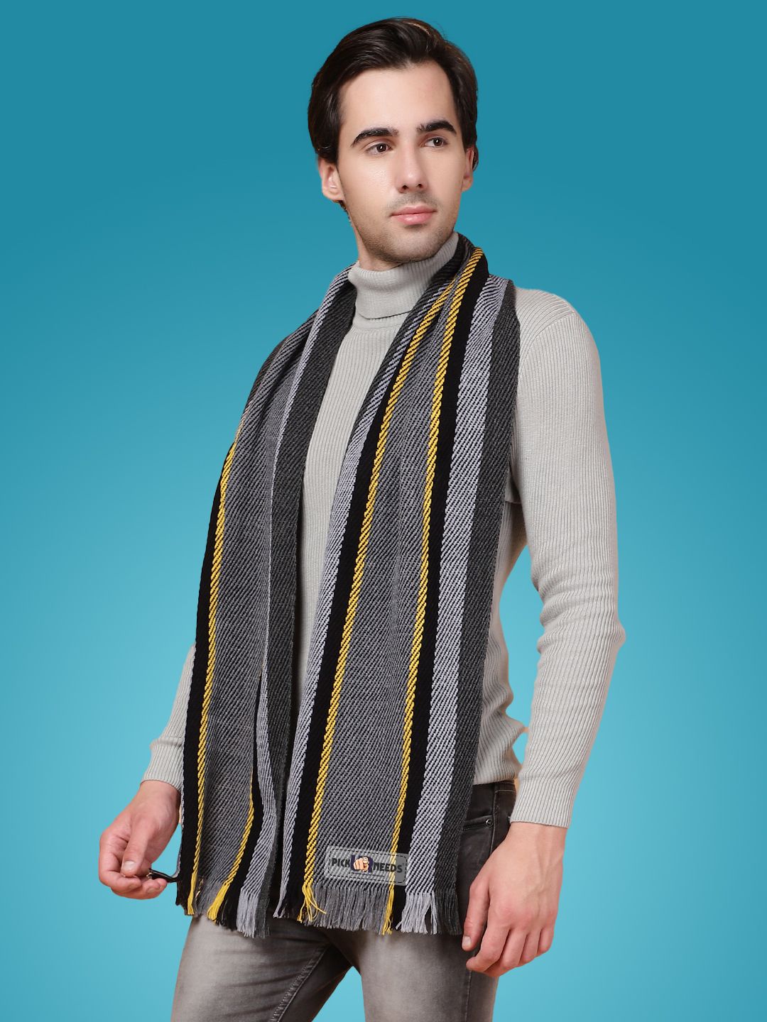 Pick Ur Needs Striped Men Muffler-picture-12