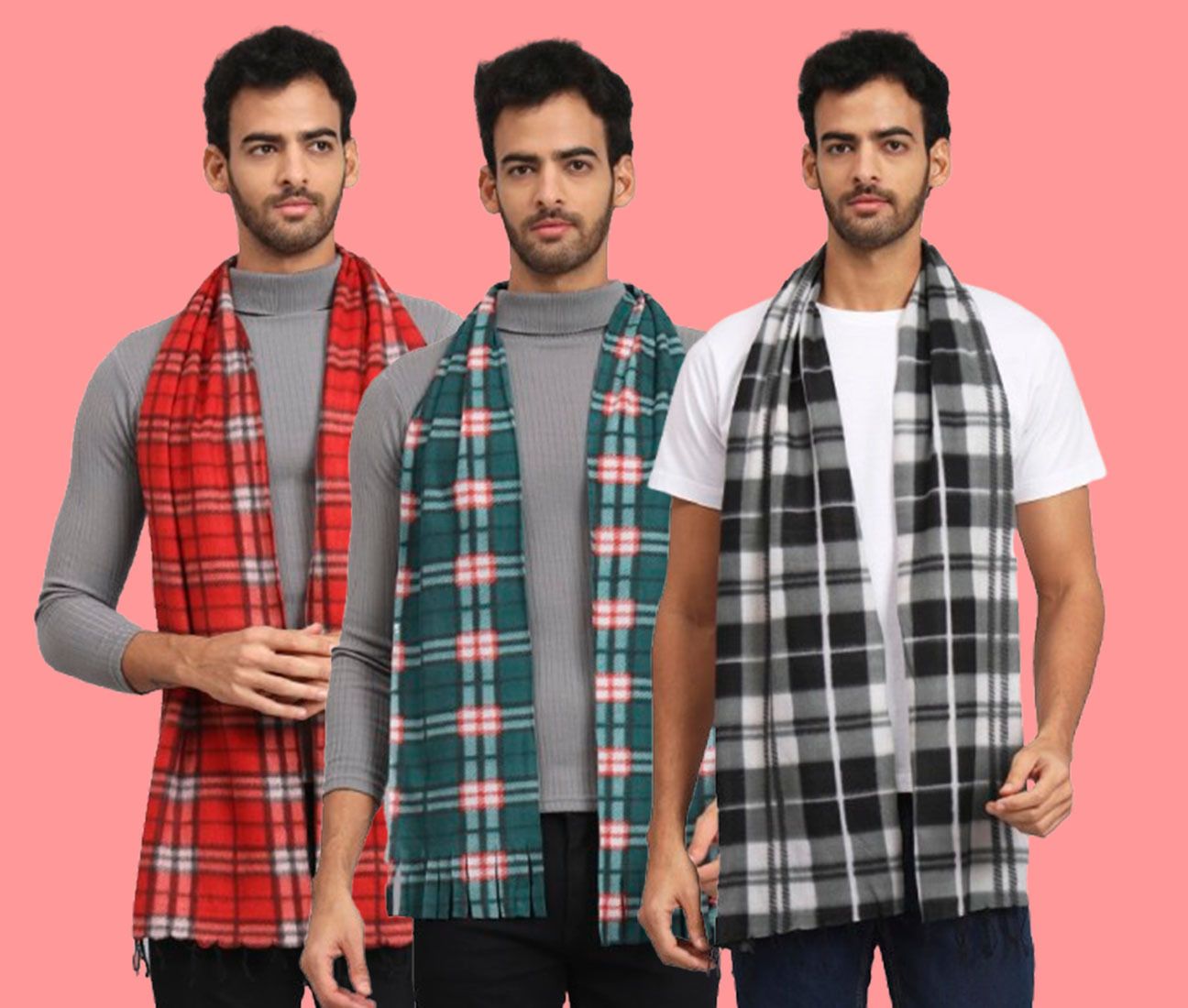 ANIXA Checkered Men Muffler-picture-15