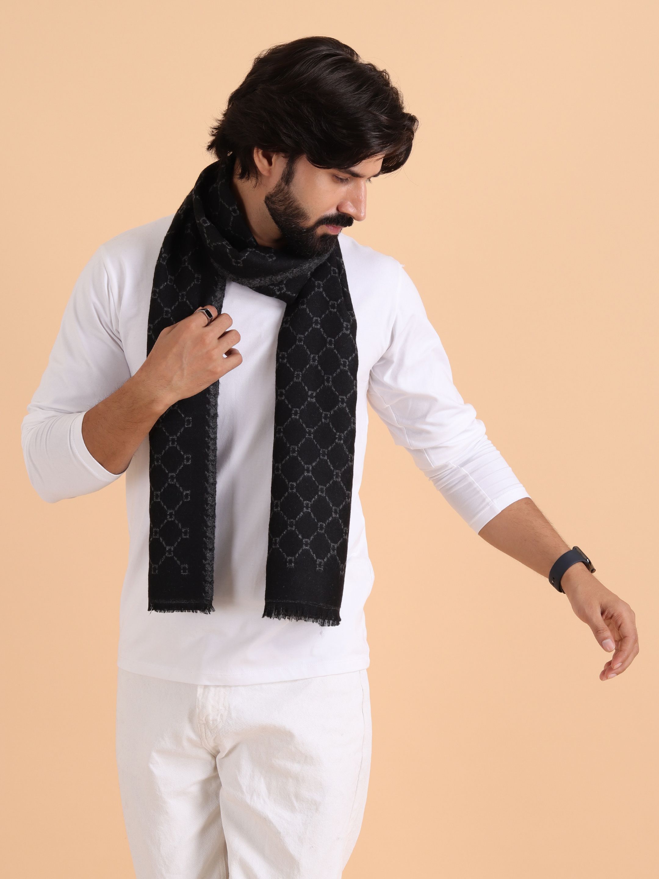 Tweedle Woven Men Muffler-picture-33
