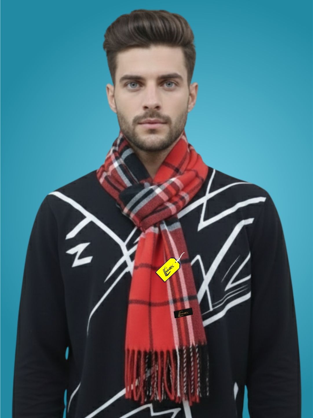 MHAX Checkered Men Muffler-picture-10