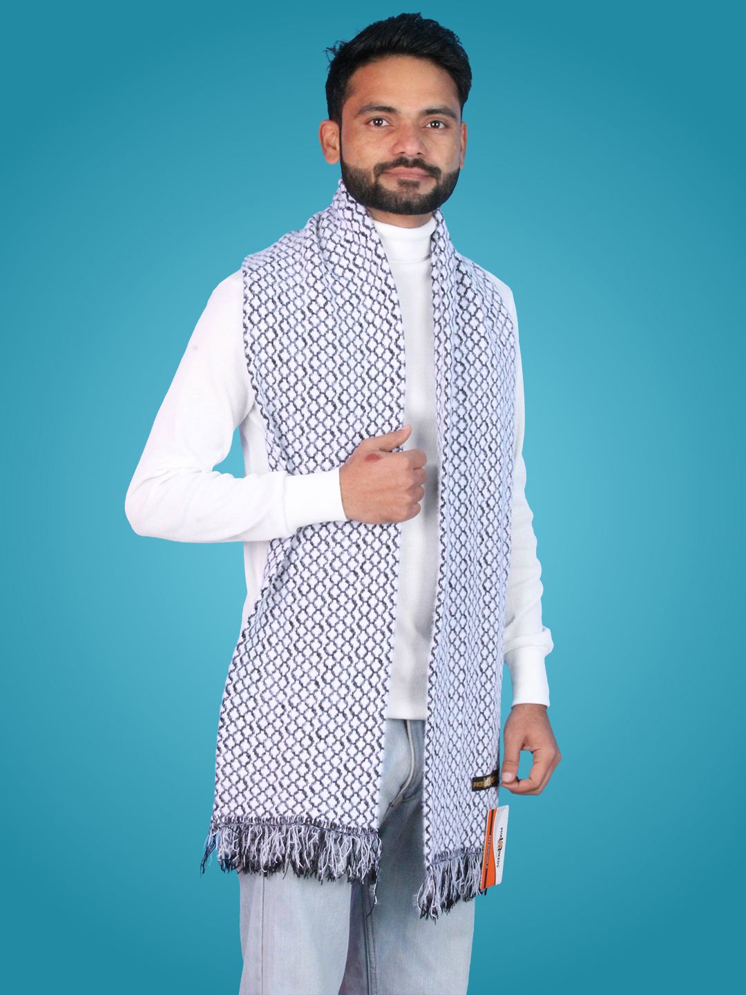 Pick Ur Needs Self Design Men Muffler-picture-15