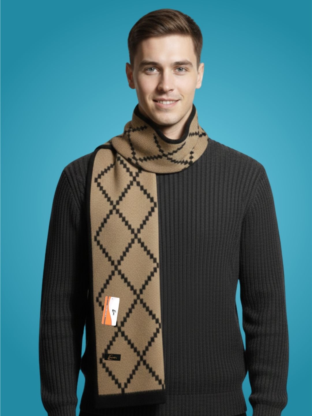 Pick Ur Needs Self Design Men Muffler-picture-22
