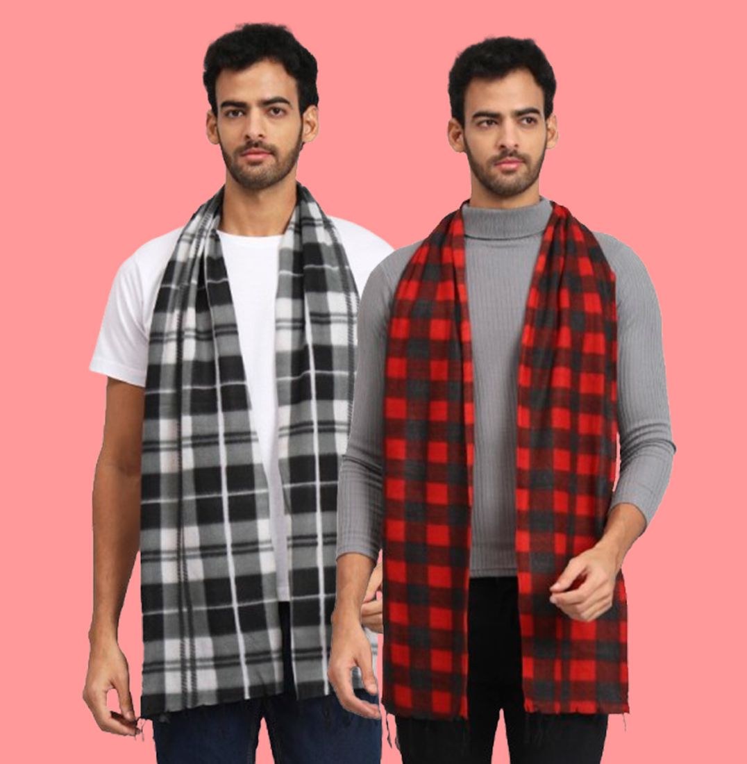 Trendy World Checkered Men Muffler-picture-13