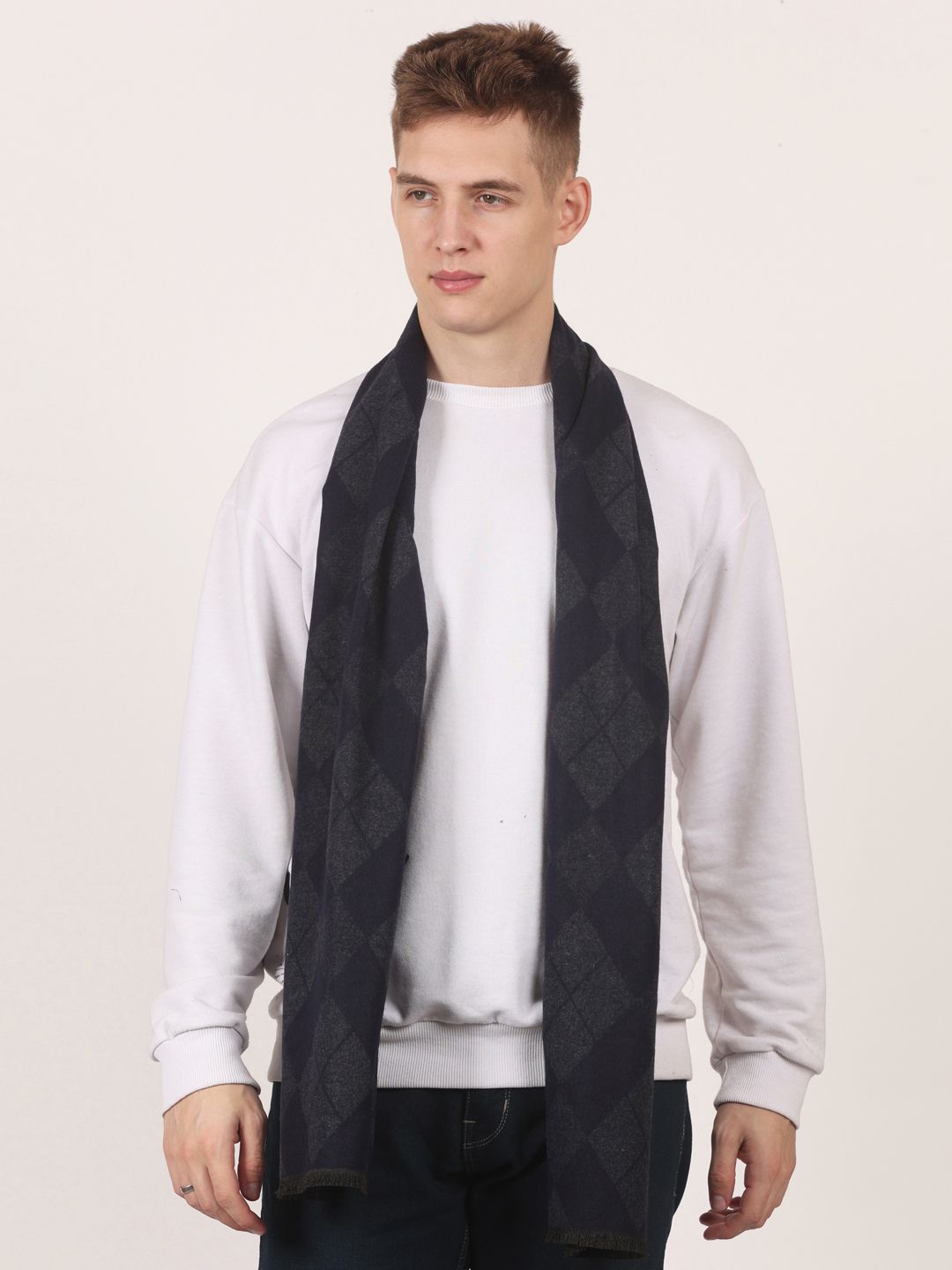 CALVADOSS Self Design Men Muffler-image-46
