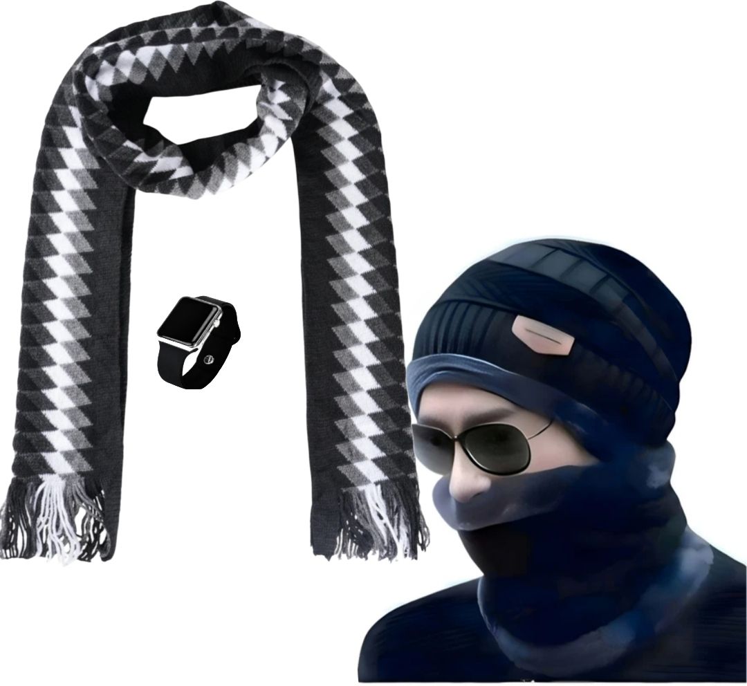 Tretos1 Self Design Men Muffler-image-44
