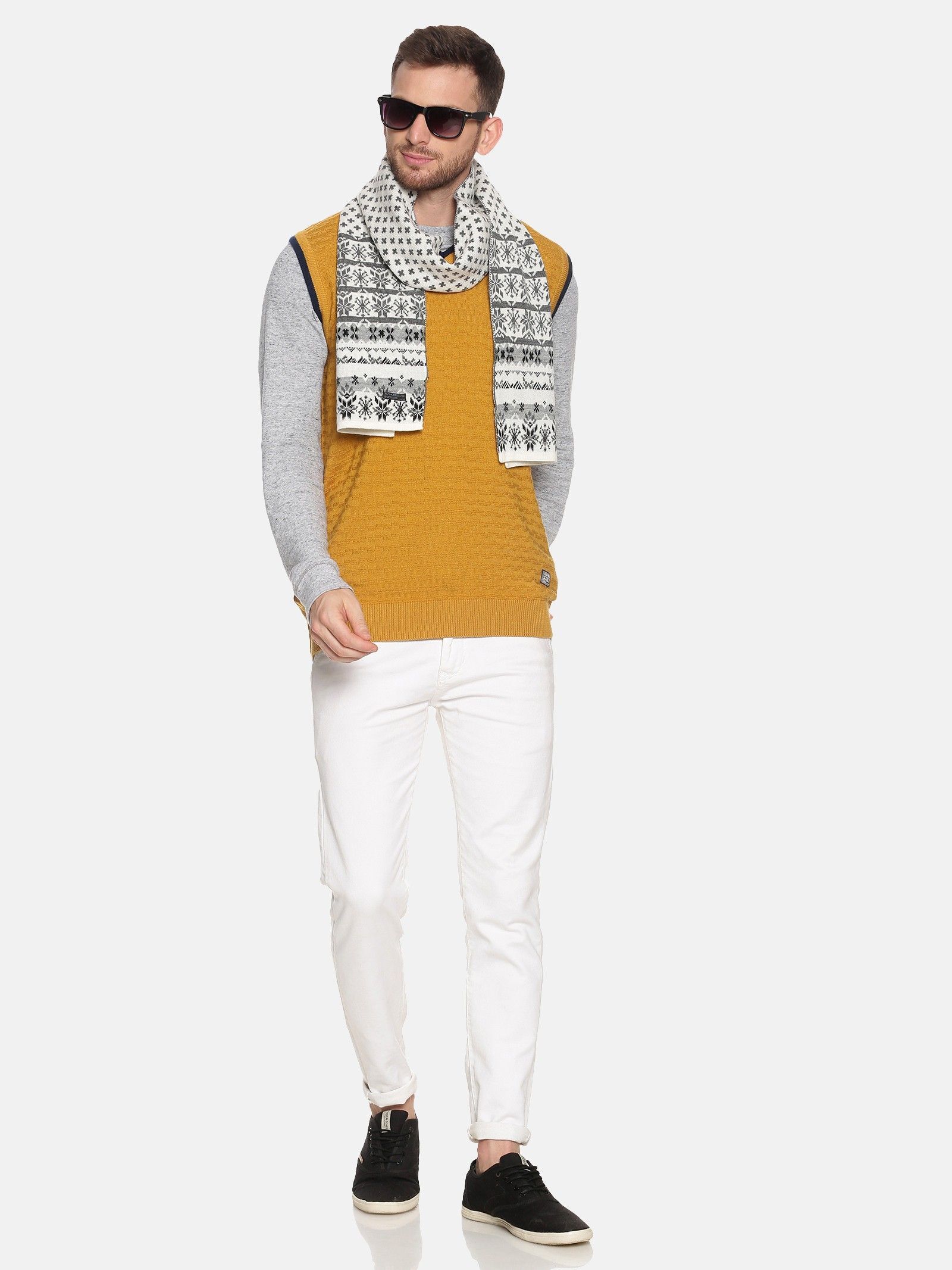 Jollyy Self Design Men Muffler-picture-26