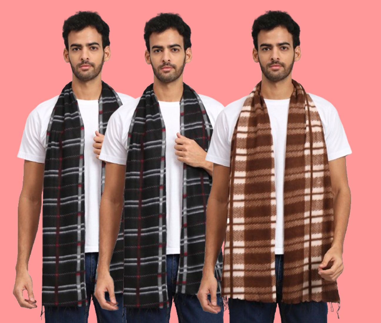 ANIXA Checkered Men Muffler-picture-35