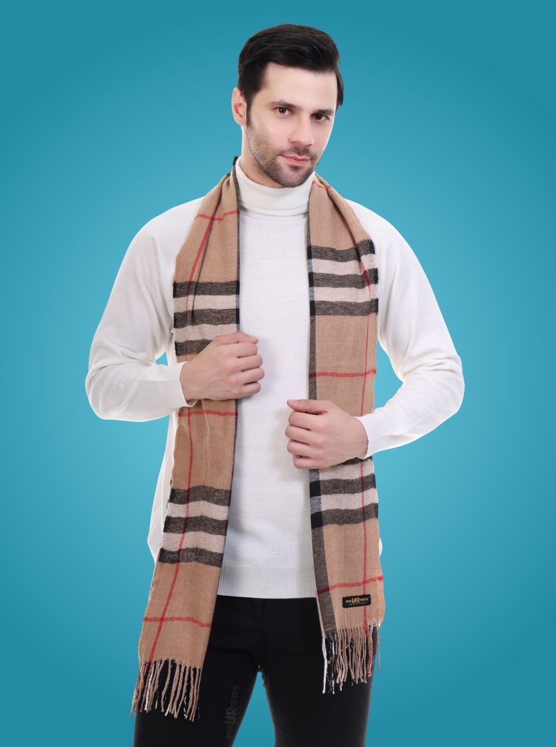 Pick Ur Needs Checkered Men Muffler-picture-34