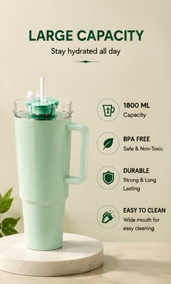 s s luxegrid Premium Plastic Water Tumbler with Straw and Handle Plastic Tumbler-picture-13