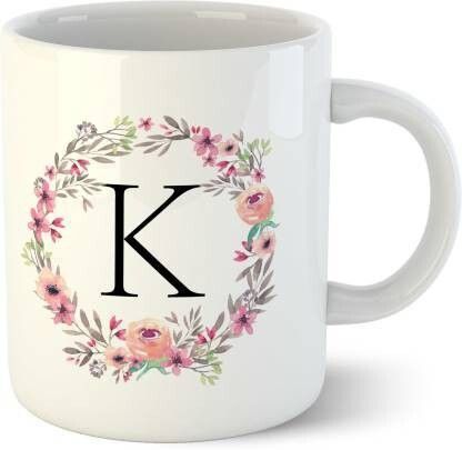 manorath Name Letter Alphabet K Printed Coffee Cup , Gifts for Brother, Sister, Friends, Ceramic Coffee Mug-picture-33