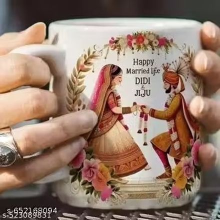 manorath happy married life didi& jiju white ceramic coffee mug Ceramic Coffee Mug-picture-21