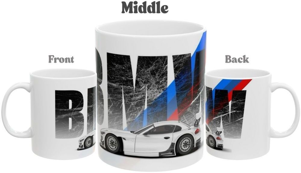 BMW M5 Ceramic Coffee 330ml | Neon Night Sports Car Printed Tea Cup Ceramic Coffee Mug-image-35