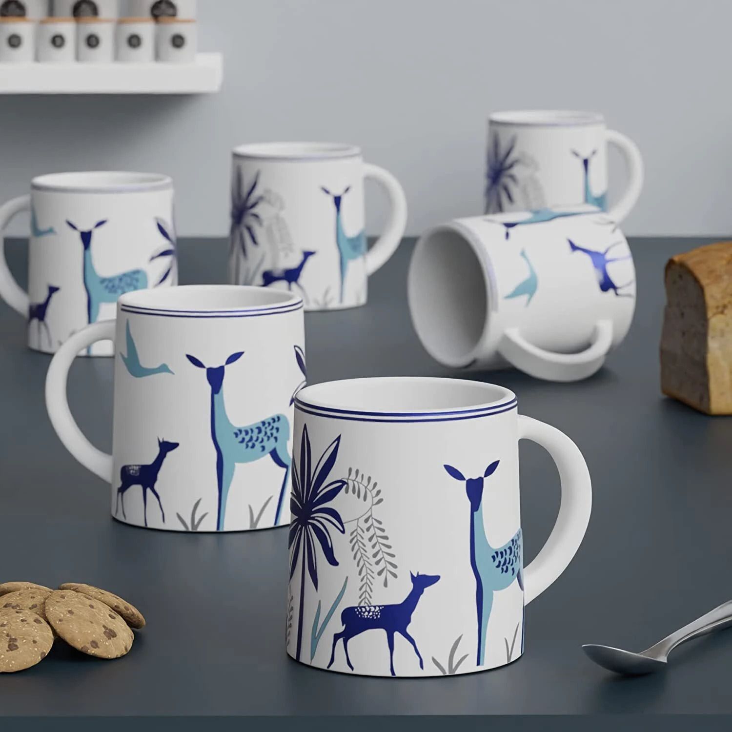 BLUE DEER MUGS Ceramic Coffee Mug-image-28