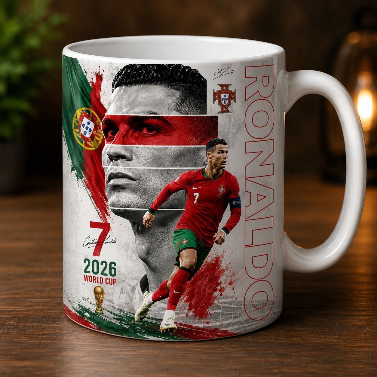 Ronaldo Coffee Ceramic Coffee Mug-image-41