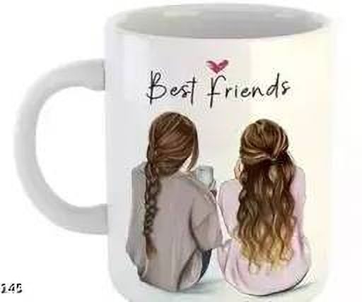 manorath Two Girl SitPrinted Ceramic Coffee Ceramic Coffee Mug-picture-2