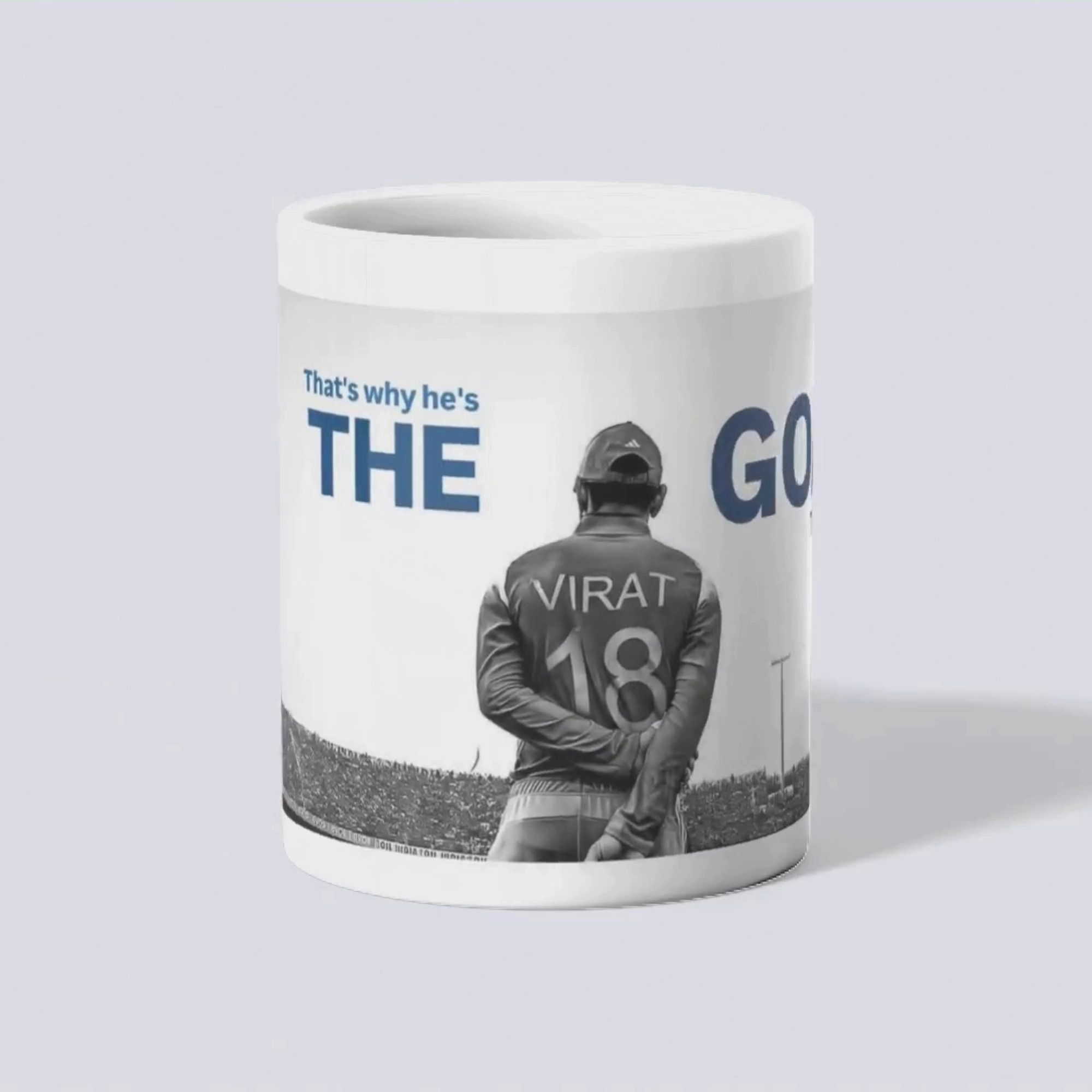 Virat Kohli "The GOAT" - Cricket Legend Ceramic Coffee Mug-image-27