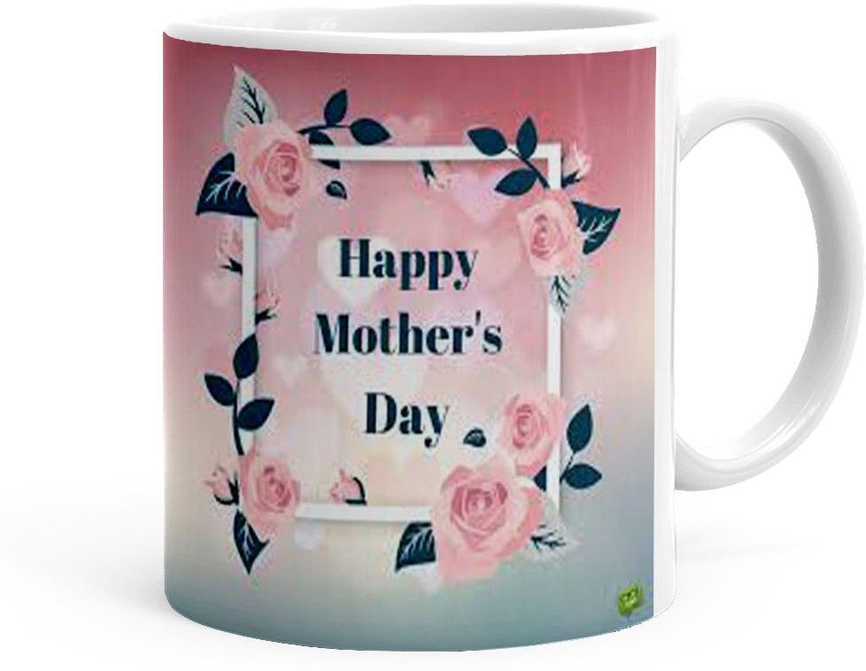 Happy Mothers Day Theme (Kg-mc-mug-100P) Ceramic Coffee Mug-image-1