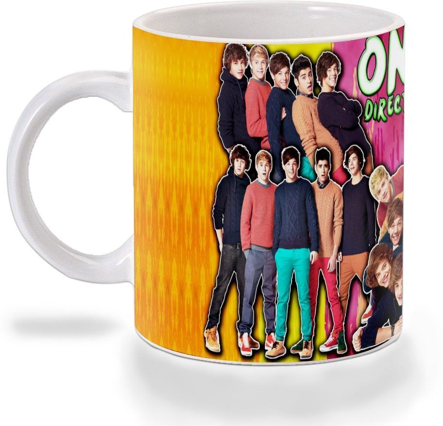 One Direction Blue And Orange Ceramic Coffee Mug-image-46