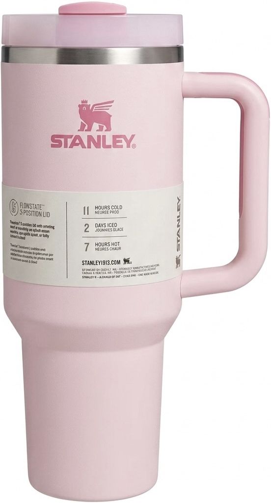 auram origin Staanley Quencher H2.0 FlowState Tumbler — 40 oz (Soft Pink / Rose Quartz) Stainless Steel Tumbler-picture-16