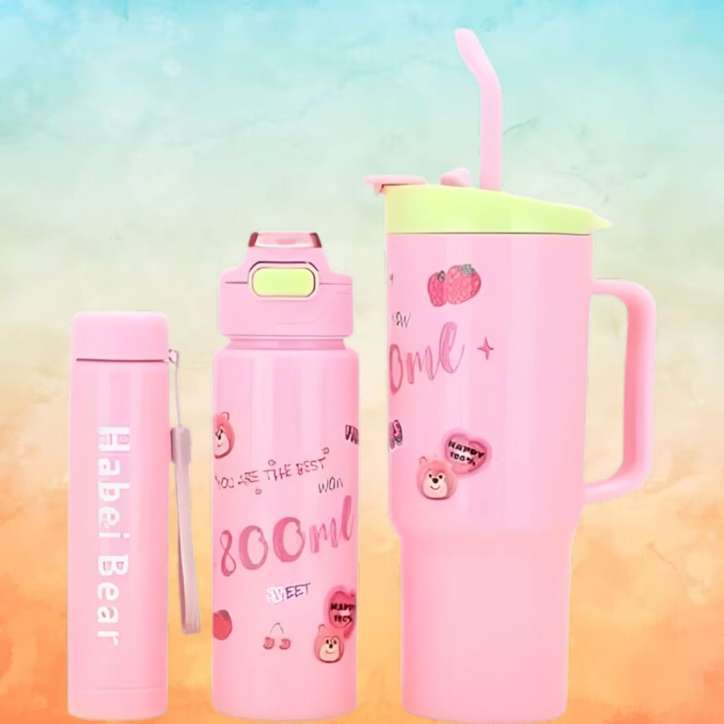 HydroJourney Premium Reusable Water Bottle Set for Daily Life Plastic Tumbler-image-31