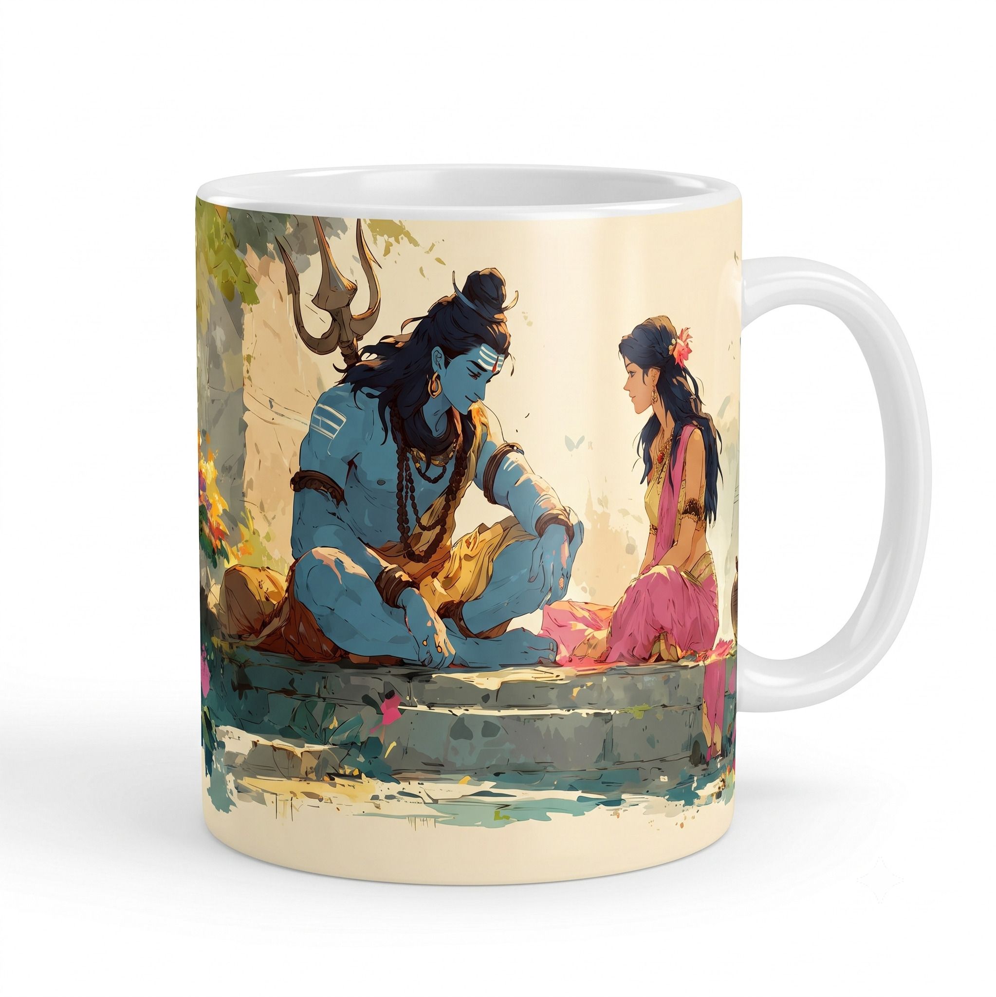 Lord Shiva Parvati Premium Ceramic | Spiritual Gift Coffee Cup Ceramic Coffee Mug-image-19