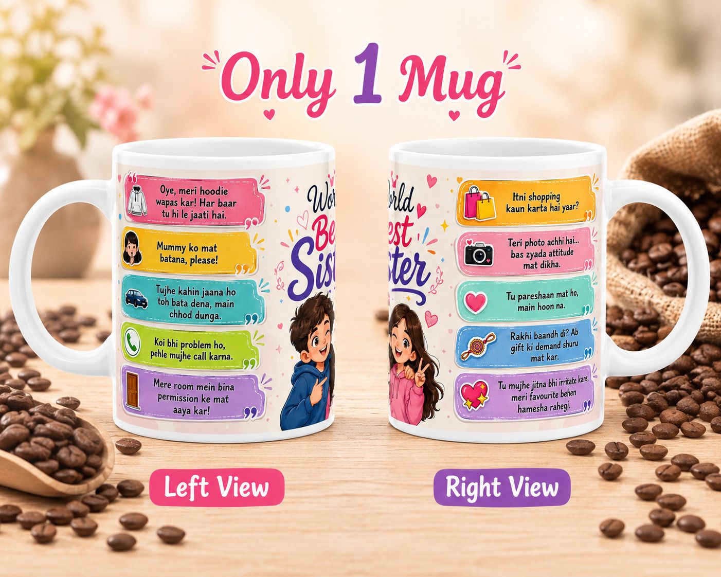 mypooja Sister Coffee Cup 330ml Sister505 Ceramic Coffee Mug-picture-37