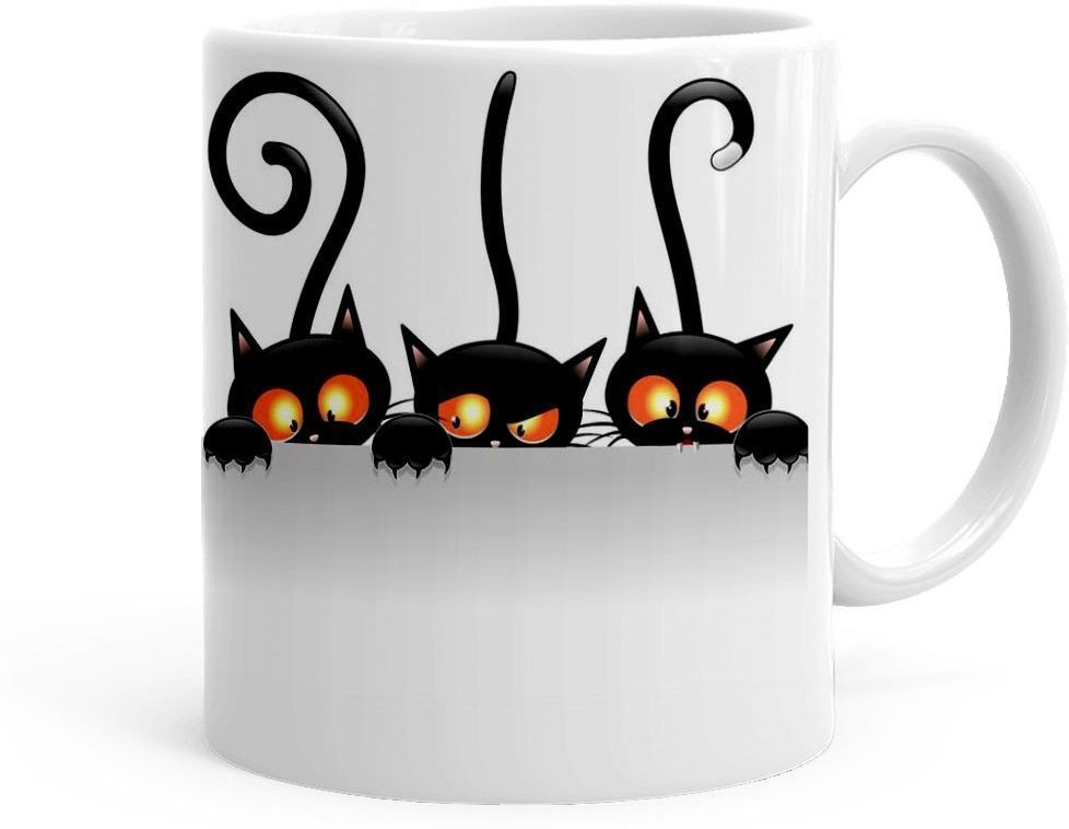 Cat Theme(kg-jan-07071P) Ceramic Coffee Mug-image-5