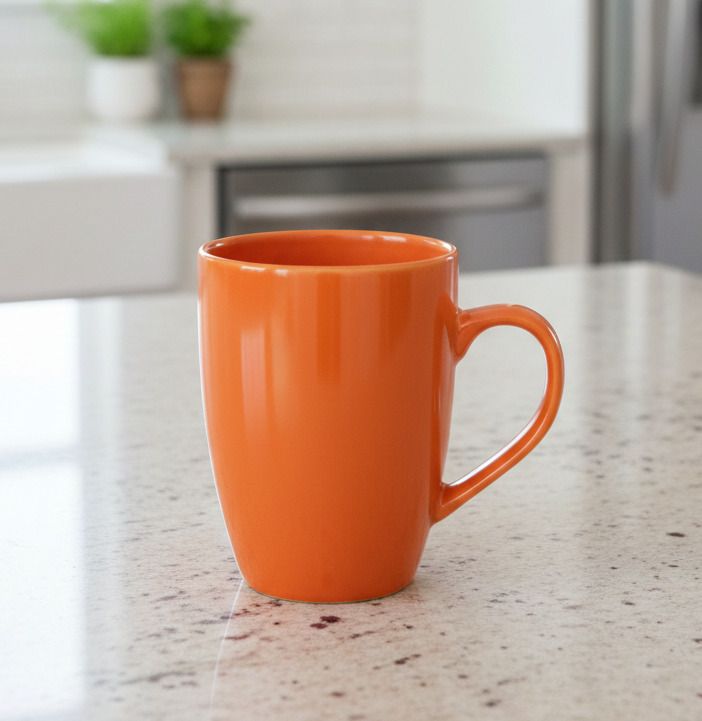 Orange colour mug/ ceramic mug/ coffee mug/ tea mug/ plain mug/ solid mug Ceramic Coffee Mug-image-25